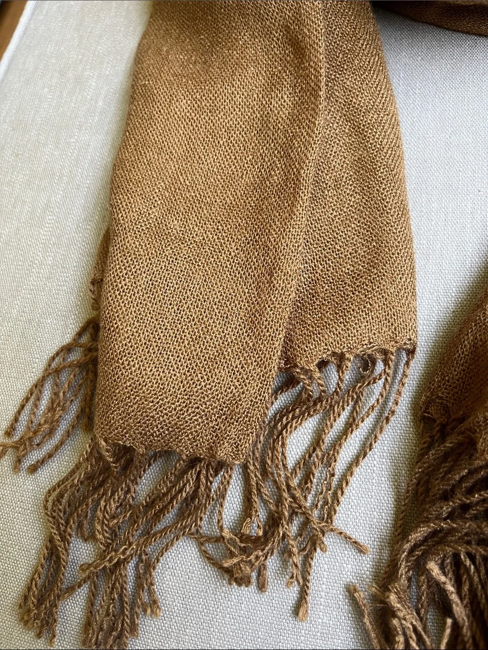 H&M Knit Scarf in Camel Brown